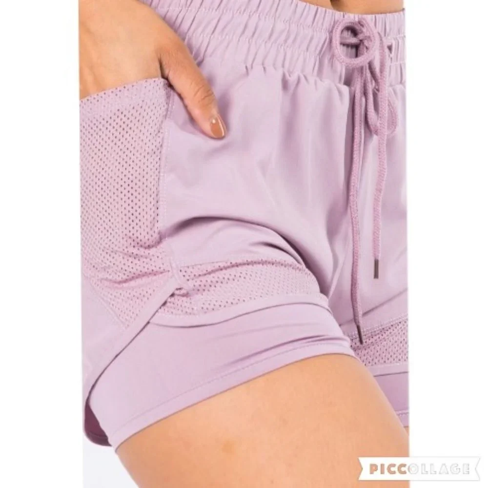 Double layered Running Shorts‎